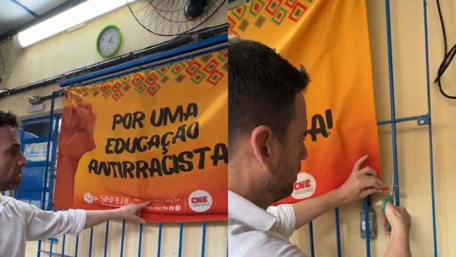 Eduardo Moura “fiscaliza” escolas, mas ignora lei educacional